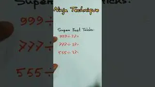 Division Tips and Tricks | Easy DivisionTricks for Large and Small Numbers! #maths #math  #tricks