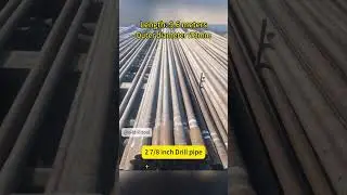 2 7/8 inch Drill pipe API 5dp china grade s135 oil well used drill stem pipe #oilfield  #drilling