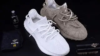 How To Clean Yeezy 350 V2 Cream White vs Mud - Crep Protect Cure - EXTREME TEST