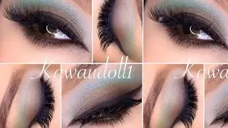 MAQUILLAJE MENTA Y CHOCOLATE