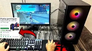 ₹10000 build 🖥 for gaming free fire | punta frontech i5 intel 20inch ⌨️ 🖱intex under 15k PC flipkart