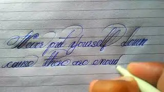 (Episode 21) cursive beautiful and best english handwriting // cursive english writing 