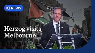 Protesters gather in Melbourne as Israeli President Isaac Herzog concludes visit | ABC NEWS