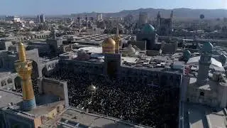 Beautiful Drone Footage of the Shrine of Imam-e-Reza (a.s.), Mashhad, Iran