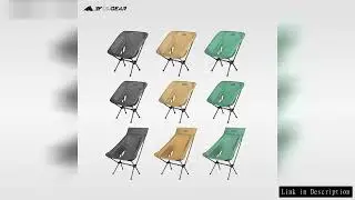 3F UL GEAR Portable Folding Camping Chair Light Outdoor Moon Chair Collapsible Foot Stool For Hiking