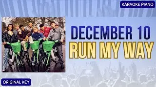 Run My Way | December 10 | Acoustic Piano Karaoke (Key: F major)
