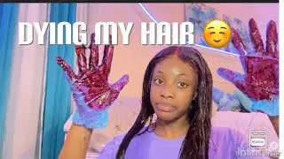 Dying my hair with Adore 71 hair dye☺️ Did I do it right???