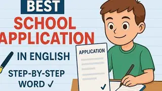 Best School Application Writing Format in English | Step-by-Step Guide for Students
