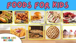 ABC FOODS FOR KIDS | Learning Alphabet Foods for Kids | Genius ABC Heroes