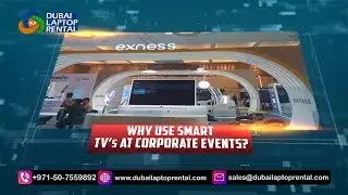 Why use Smart TVs at Corporate Events? #dubailaptoprental #tv #smarttv #ledtv #ytvideo #yt #uae