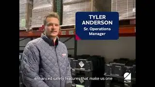 ALOM Shop Floor Li-ion Battery Storage Safety Demo with Tyler Anderson
