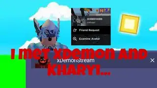 I met @xDemonRBLX and @Khayri in Bedwars…