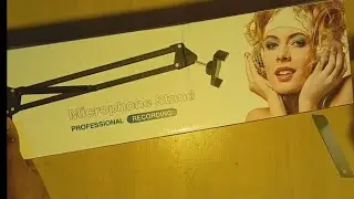 microphone stand unboxing|professional|recording|over head tripod stand|