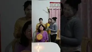 Who Can Blow Out A Candal With Balloon 👉 #funnygame #shorts #trending #bollowoodsong #viral