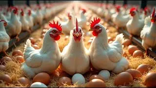 High-profit chicken farming model - Simple egg harvesting