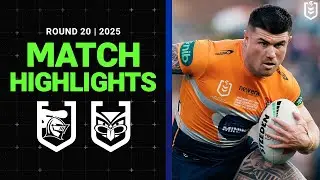 NRL Highlights | 2025 NRL Match Highlights | Knights v Warriors | Round 20