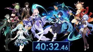 [AR60 - WL8] Speedrun Genshin Impact All Bosses Teyvat [3.7] 40:32.46 (32:36.51 without loads)