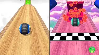 Going Balls 🎮🏀😜vs Green Balls video Reverse Gameplay Hard Level( Part 15 )(Android ios Gameplay)