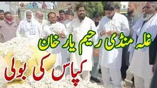 cotton price today Rahim Yar galla mandi