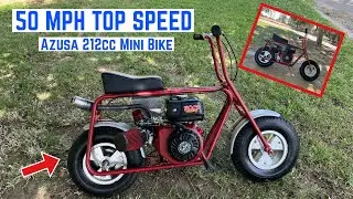 Top Speed On Azusa 212cc Mini Bike.