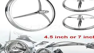 Motorcycle Accessories Bullet Headlight Trim Cover Tri Bar 4.5