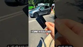 I found a Tesla card😳 #tesla #automobile #modely