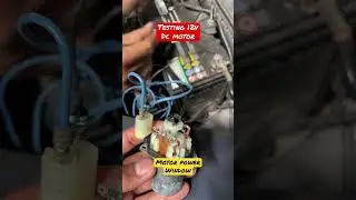 Cara Test Motor DC 12 Volt (Motor Power Window) #nissan #honda #grandlivina #livina #bengkel