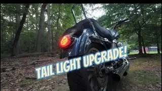 New Tail Light Installed On A Harley Davidson DYNA ! Smoked & Low Profile !