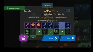 Infinitode 2 | Level 1.2 | 647k score | top 200 players | with power-ups | normal mode