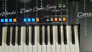 Words  -  Don`t Come Easy - FR David Cover by Yamaha Genos Keyboard Melodies