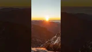 Sun Rise On Yu Shan, The Highest Mountain In Taiwan
