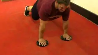 AnimalPerformance.com - Plate Push-ups with rotation