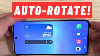 How to Enable & Use AUTO-ROTATE (Landscape Mode) on Samsung Galaxy Phones