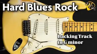 Hard Blues Rock[Shuffle]Guitar Backing Track in Gm(100 bpm)