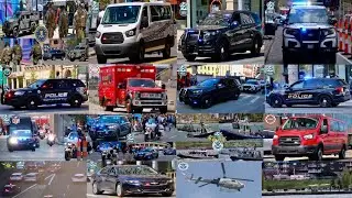 Compilation: NFL Draft Detroit - Emergency Vehicles, VIP Escorts, Special Units & More! - 2024
