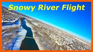 Snowy River Flight! ❄️🇨🇦🚁 #calgary #dji #snowyriver