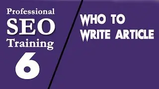 SEO Training: How to write Article