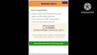 ACCESS HEALTHCARE HIRING/Anesthesia Coder / QA Needed/Salary: 7.5 LPA | Chennai