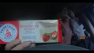 ASMR Eating Strawberry Wafers