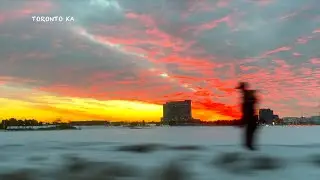 【4K】Magic Hour &bull; Golden Hour &bull; Sunset - Woodbine Ave Esna Park Drive Toronto Ontario Canada