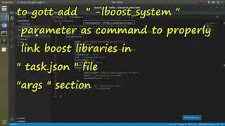 Boost libraries with vs code in Linux | Linking boost C++ with VS-Code in linux.