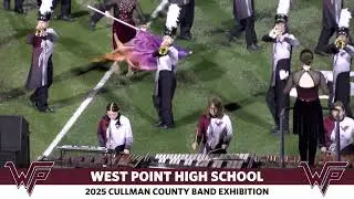 The West Point Warrior Marching Band performs at the 2025 Cullman County Band Exhibition