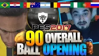 PES 2017 BALL OPENING - 90 OVERALL OMG!!