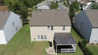 Aerial video of 14327 Hartwell Farm Dr, Charlotte, NC.