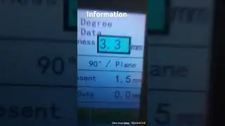 Marble Cutting Machine Information Screen