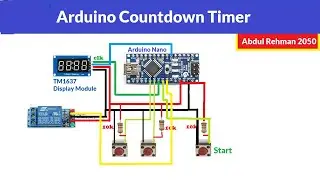 Таймер обратного отсчета Arduino с 4-разрядным 7-сегментным дисплеем TM1637
