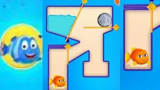 Save the fish | pull the pin game | gameplay | level 31 - 35 | offline game |