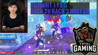 TG ROHIT 1 VS 5 CLUTCH || BACK TO BACK 3 BOOYAH || BACK TO BACK CHAMPION 🏆🏆