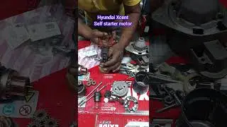 Hyundai Xcent self starter motor repairing #car #automobile #viral reels