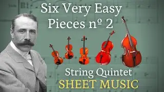 SIX VERY EASY PIECES nº 2 (Allegretto) - String Quintet SHEET MUSIC
